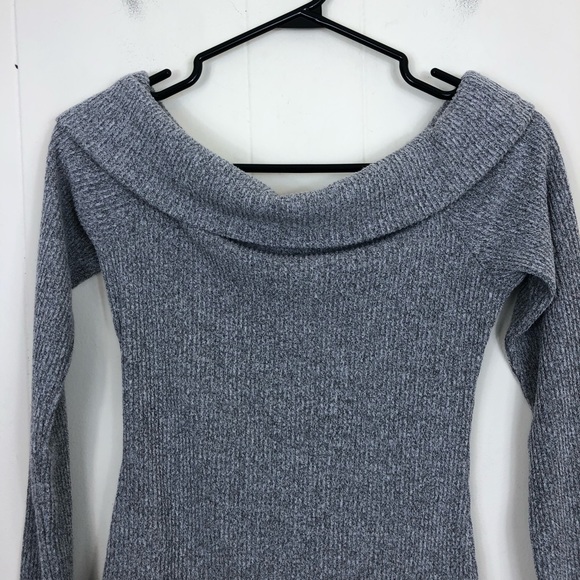 Forever 21 Ribbed Knit Salt & Pepper Bodysuit Sz M - Picture 5 of 7